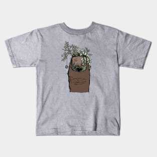 Green Thumb Surreal Garden Art for Plant and Nature Lovers Kids T-Shirt